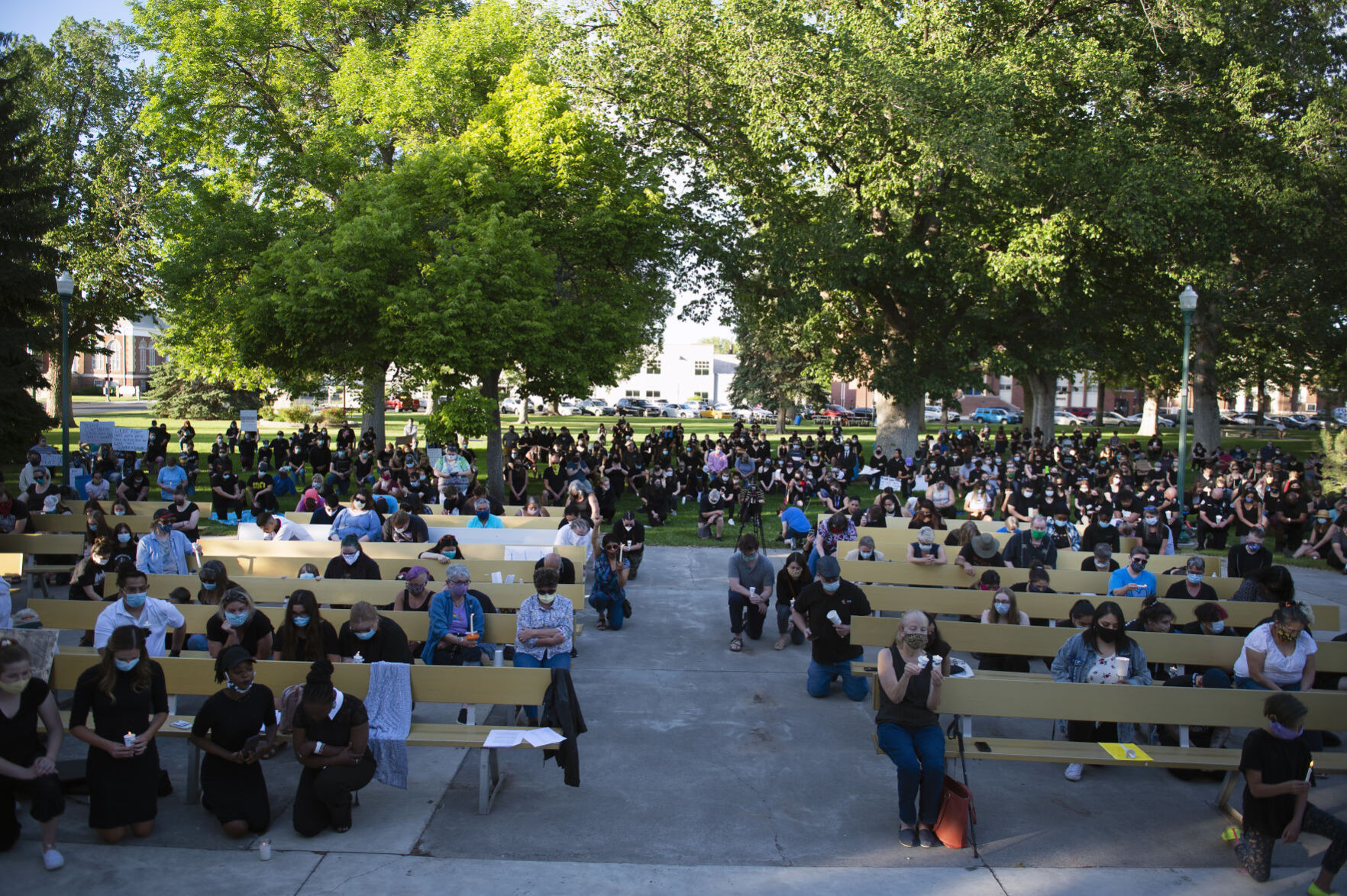 A vigil for George Floyd and others